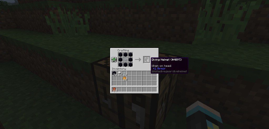 Рецепты крафта водолазного снаряжения в Simple Diving Gear для Minecraft