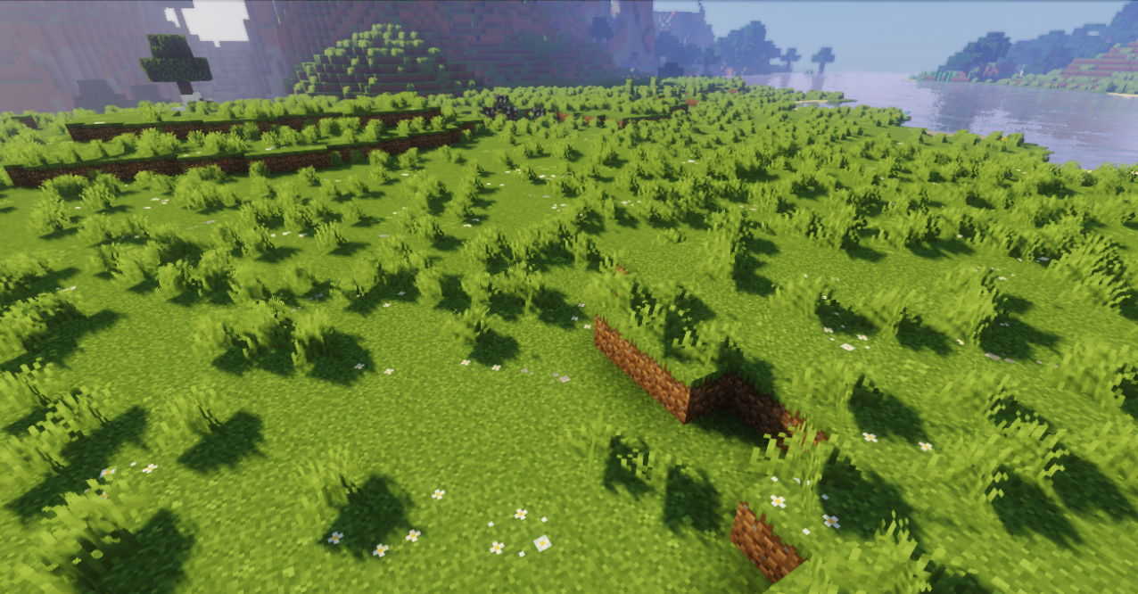 Детализированная трава и цветы в Minecraft благодаря Simple Grass Flowers