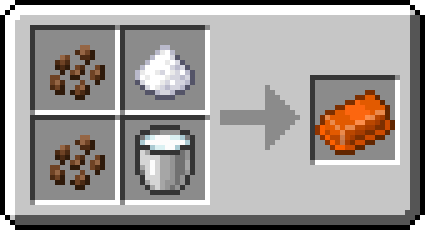 Готовое мороженое разных видов в инвентаре игрока Minecraft