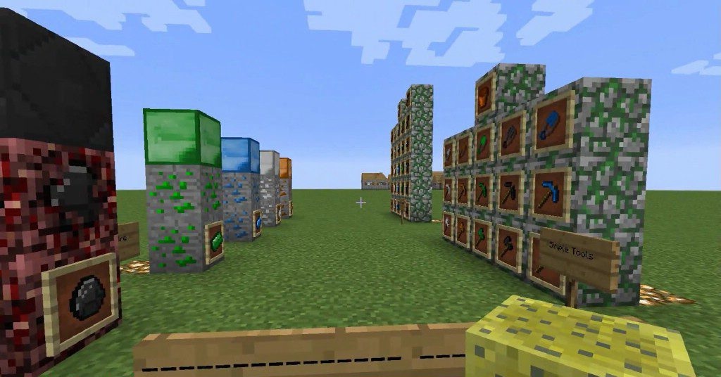 Новые инструменты и броня из мода SimpleOres в Minecraft