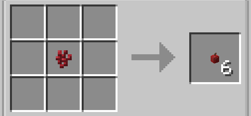 Пример использования сюрикенов из транспортиров в Minecraft