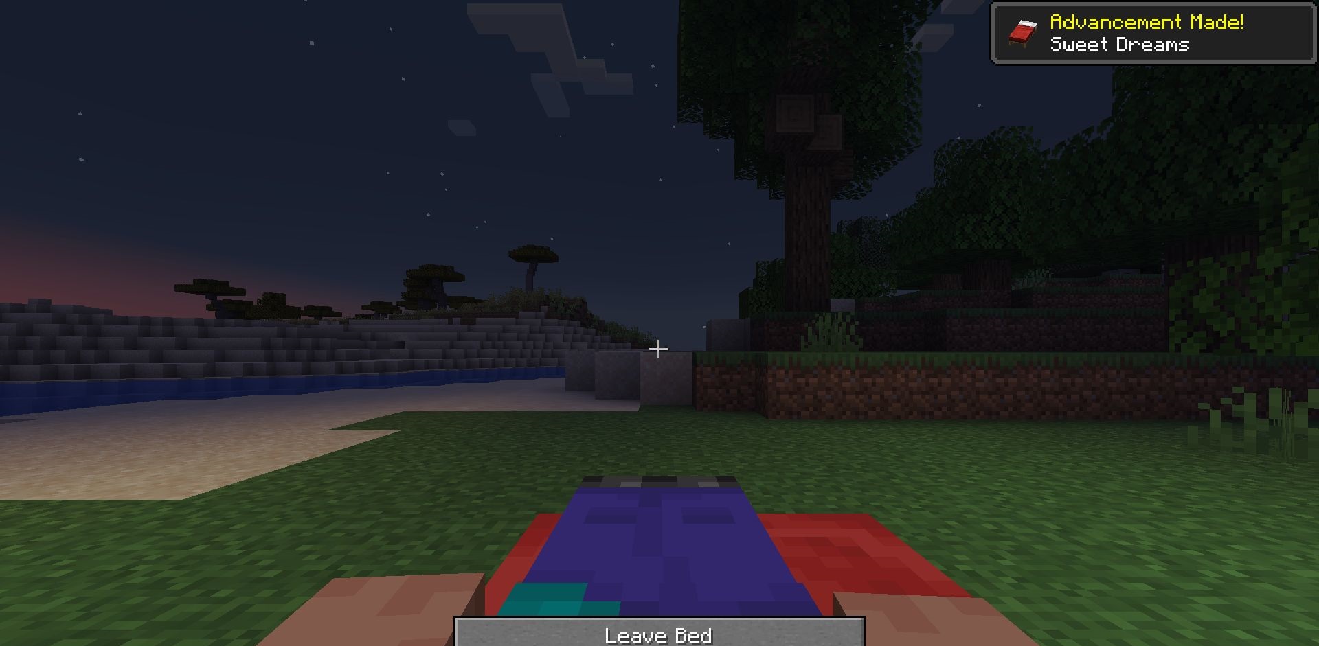 Пример использования SleepWarp в мультиплеере Minecraft