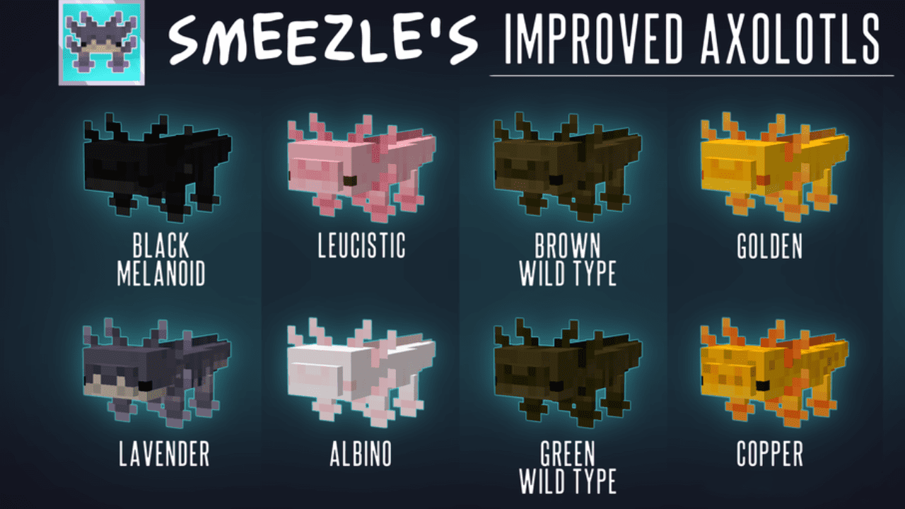 Smeezle’s Improved Axolotls  1.20.2