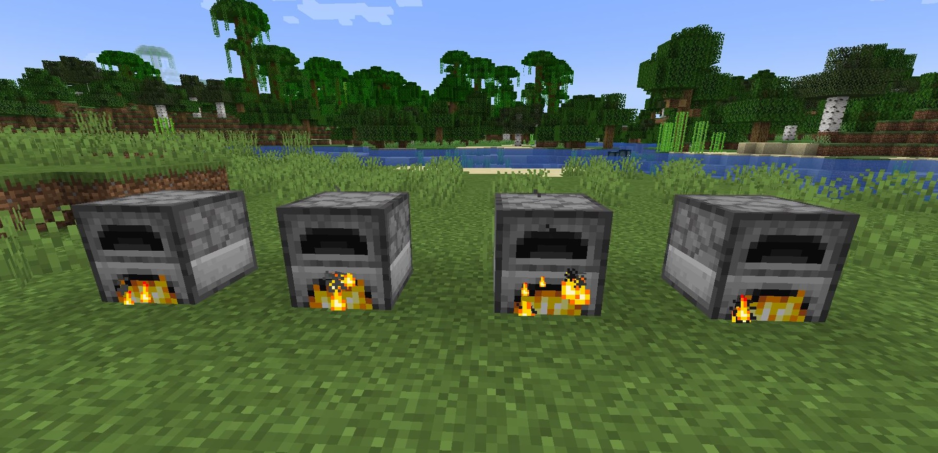 Интерфейс мода Smelting Plus с новыми рецептами плавки