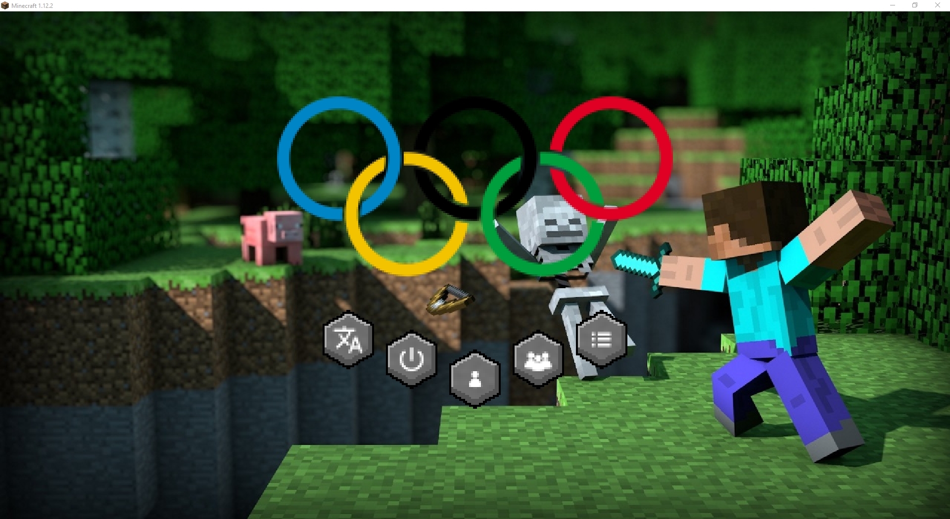 Пример использования мода Scrollable Main Menu в Minecraft
