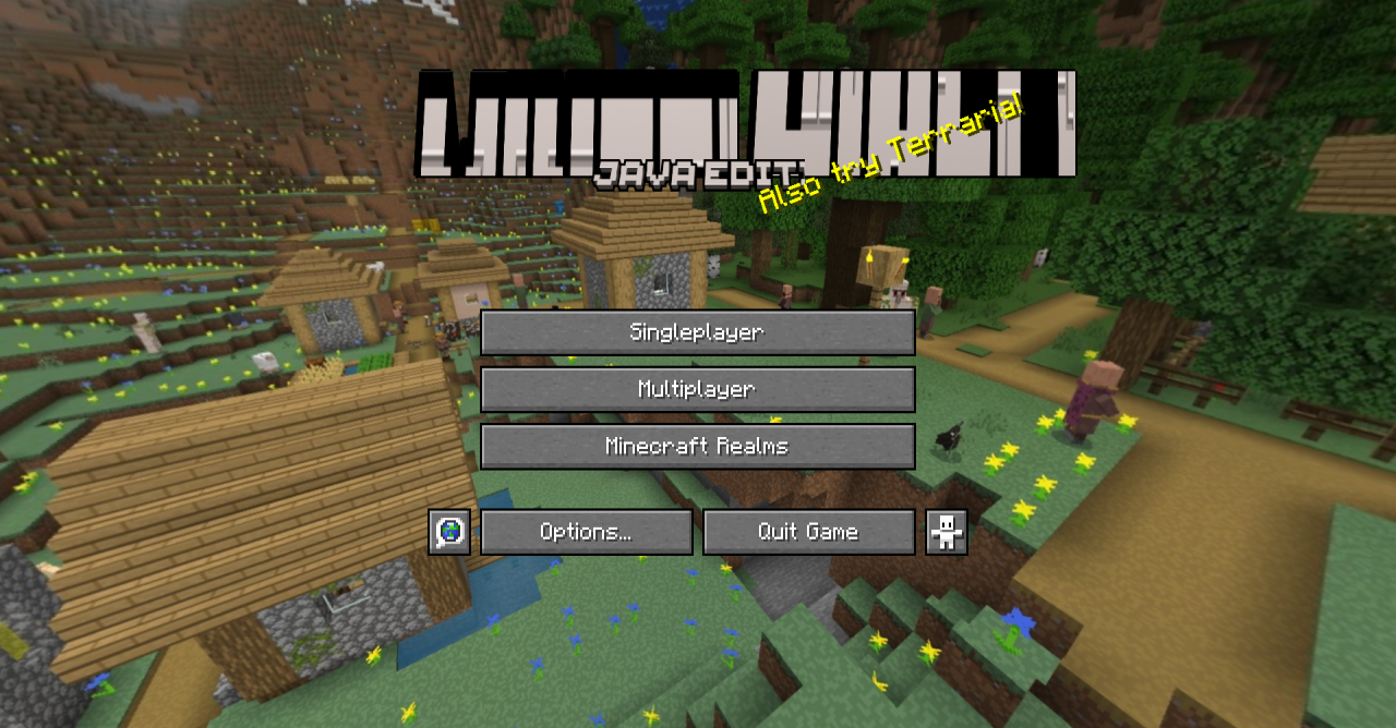 Скриншот Minecraft с текстур-паком Smooth Pixels, демонстрирующий улучшенную графику