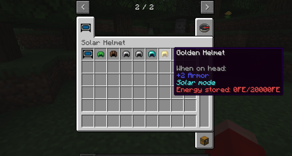 Solar Helmet для Minecraft 1.18.2