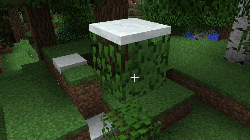 Снег в Minecraft накапливается слоями, создавая реалистичные сугробы