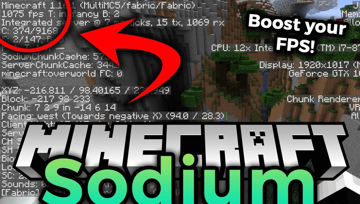 Sodium для Minecraft 1.16.5
