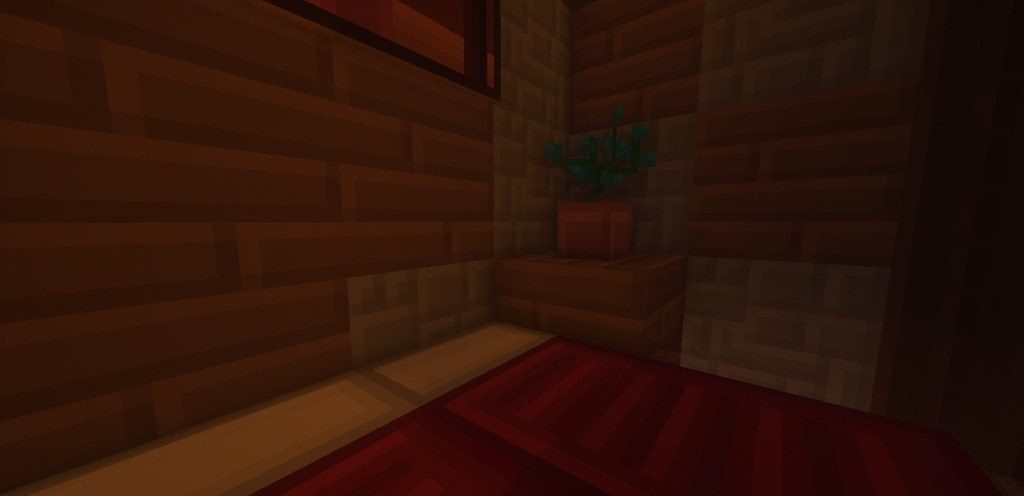 Геймплей Minecraft с модом OptiFine и текстур-паком Soft Bits