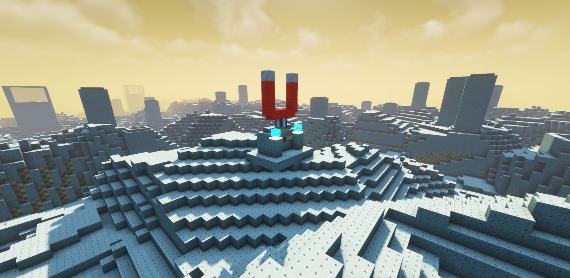 Игрок настраивает пианино в Minecraft с помощью мода SoniCraft