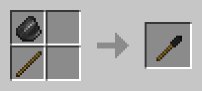 Лопата в моде Better Punching для копания земли в Minecraft