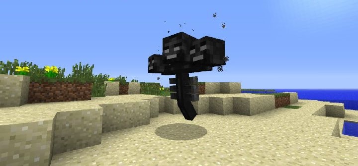Битва с Иссушителем в Minecraft - сложный босс из мода Dual Wither