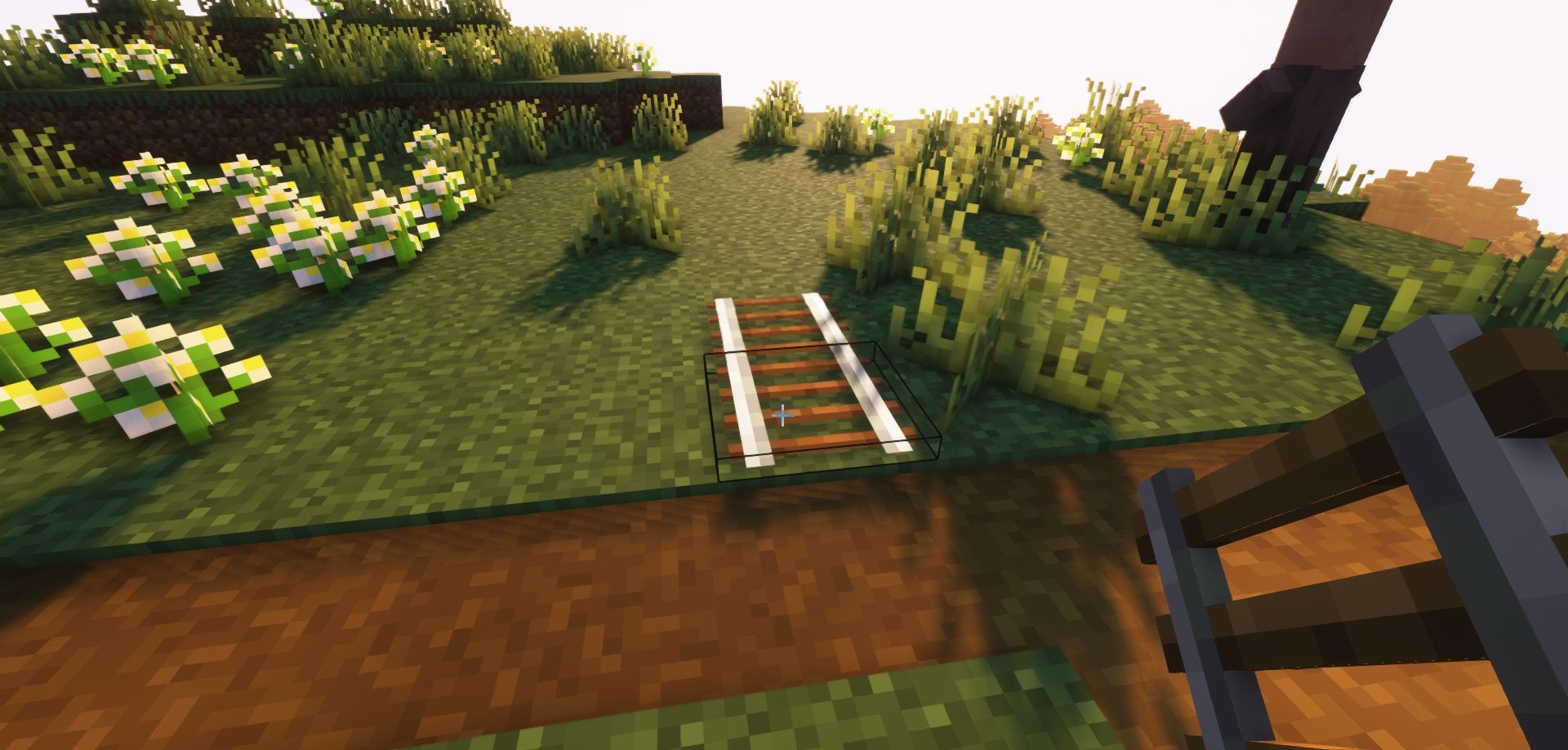 Готовый результат быстрого строительства с помощью мода Speed Building в Minecraft