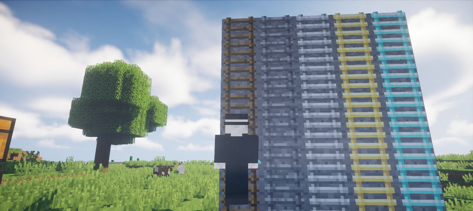 Готовые конструкции с использованием Speedy Ladders в Minecraft
