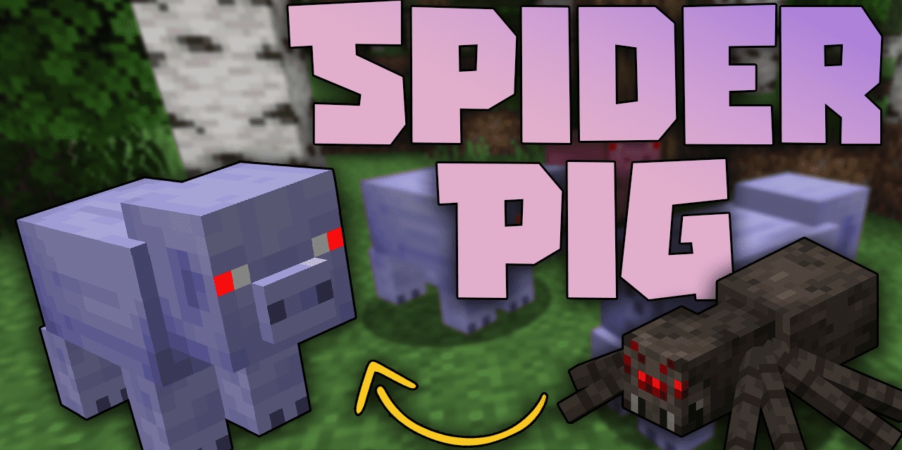 Spider Pig для Minecraft 1.20.6