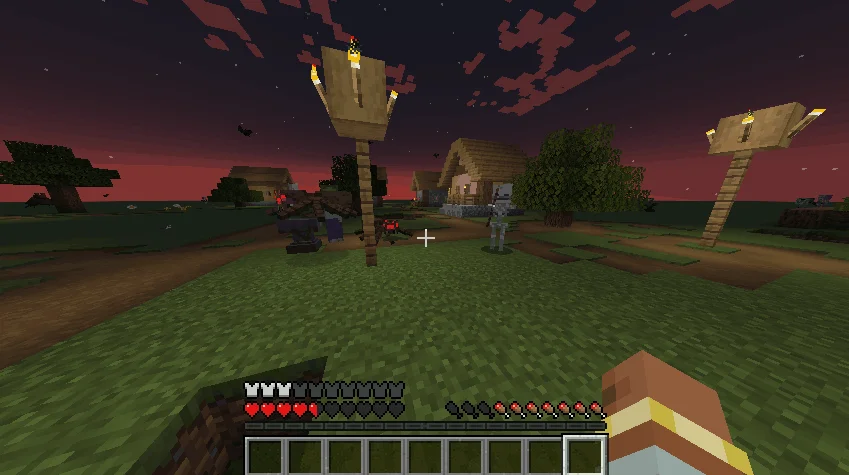 Игрок создает алмазную кирку на верстаке в Minecraft