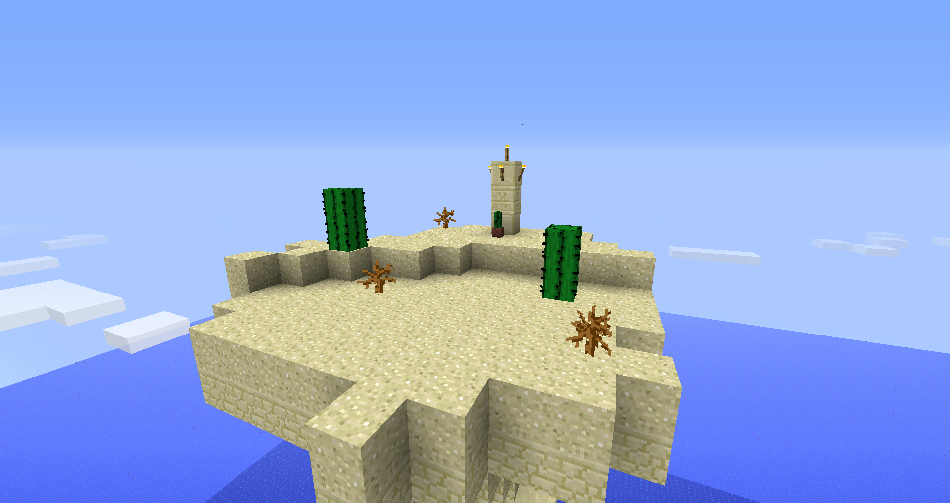 Пример крафта в Minecraft: верстак с рецептами создания меча, кирки и факела