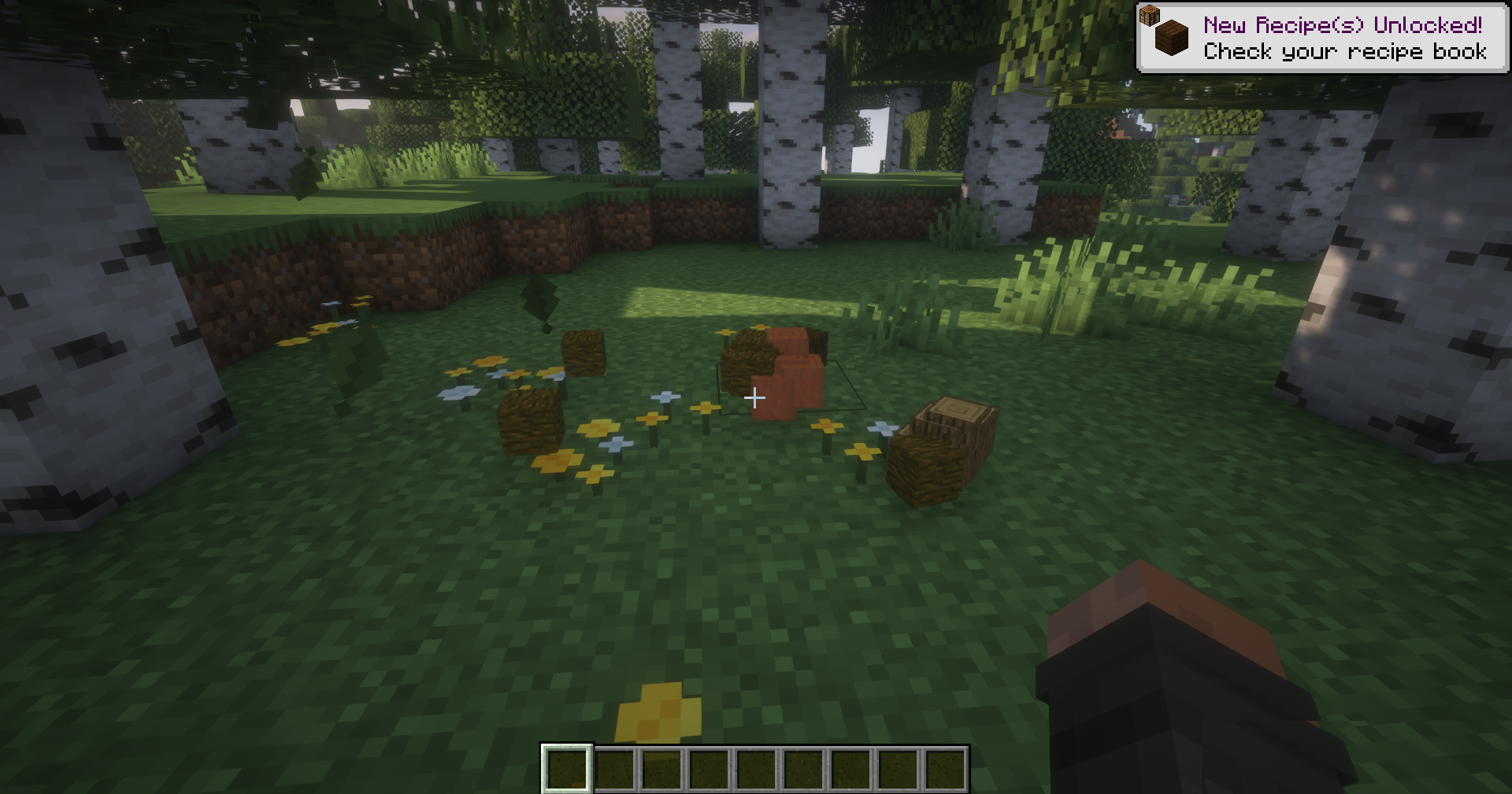 Склад ресурсов в Minecraft с увеличенными стаками благодаря StackCraft