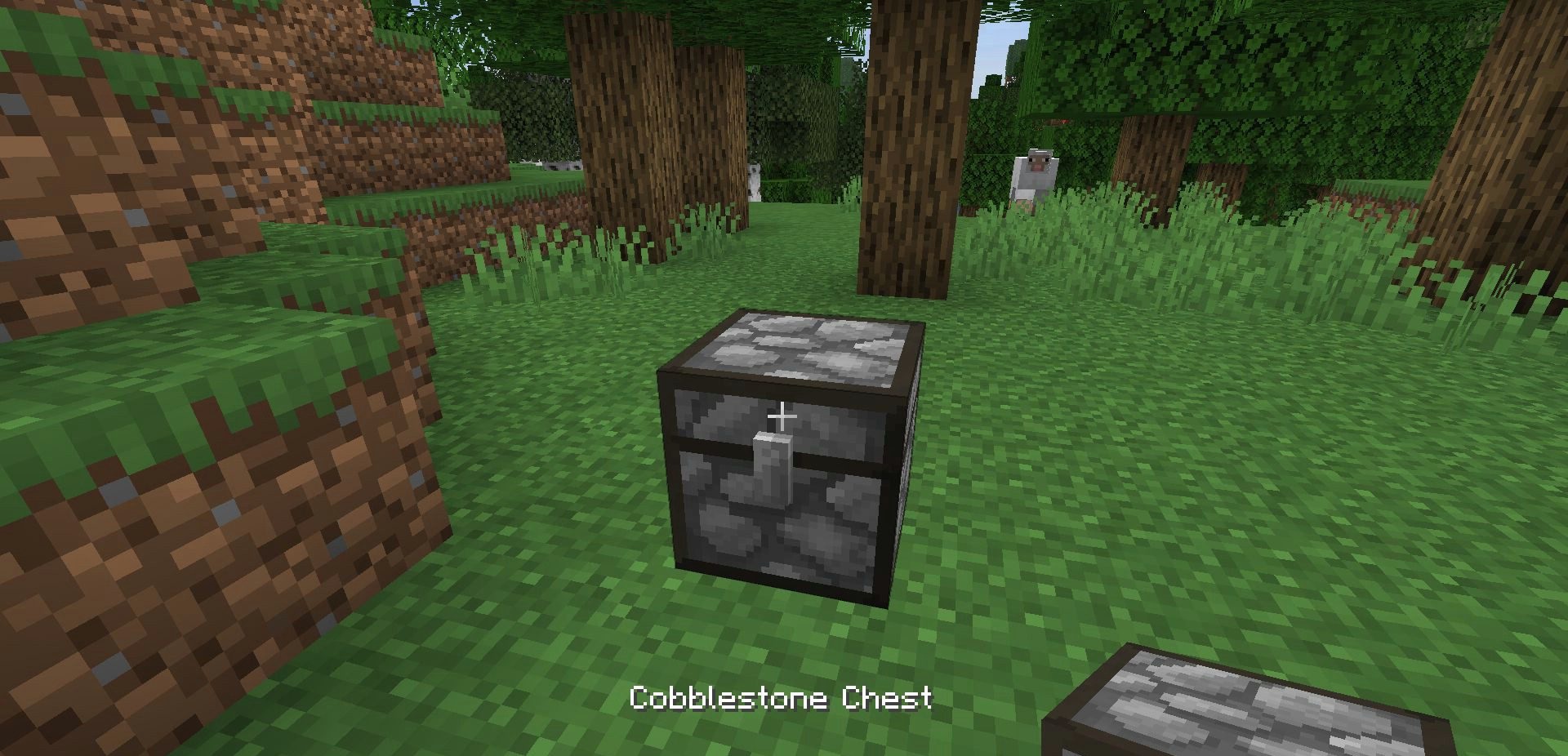 Крафт каменного сундука в верстаке Minecraft