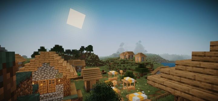 Динамичное освещение и атмосферные эффекты в Minecraft с шейдерами