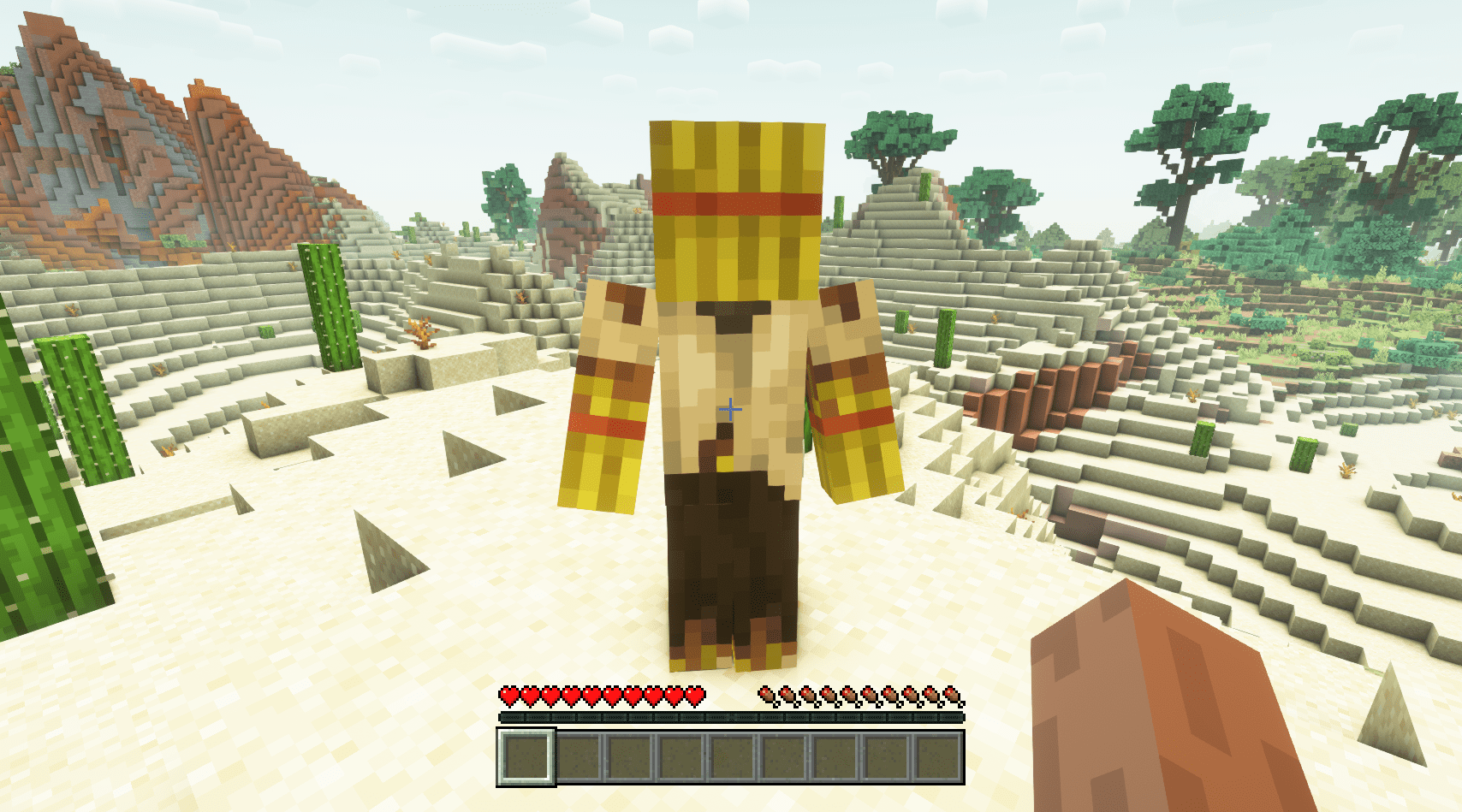 Кастомизация статуй в Straw Statues Mod: броня, оружие и предметы