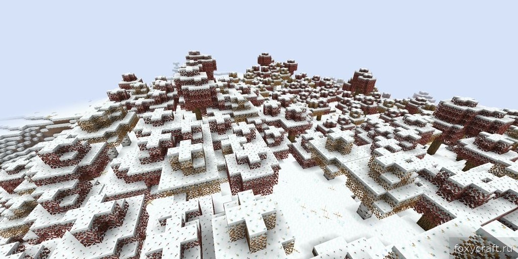Крупный план зимнего дома в Minecraft с детализированным интерьером и мебелью