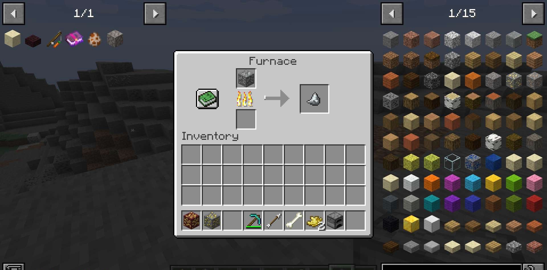 Крафт взрывчатки из серы в Minecraft с модом Sulfur and Potassium