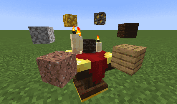 Игрок использует алтарь для вызова босса в Minecraft с модом Summoning Rituals