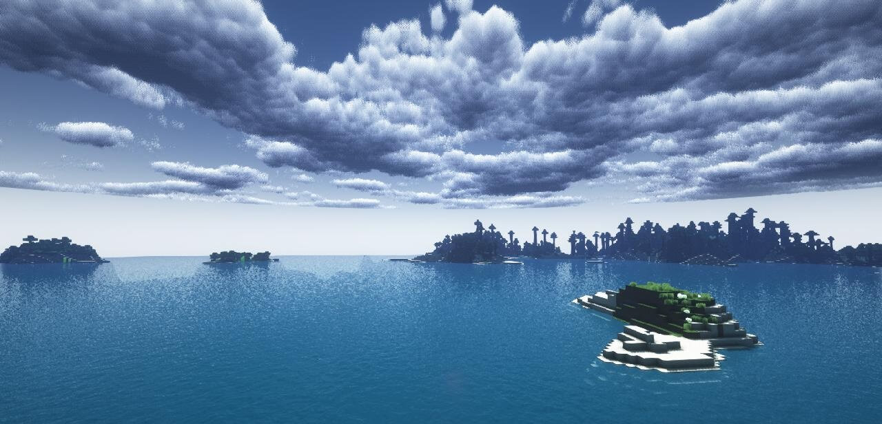 Сравнение графики Minecraft с шейдерами Sunflawer и без них