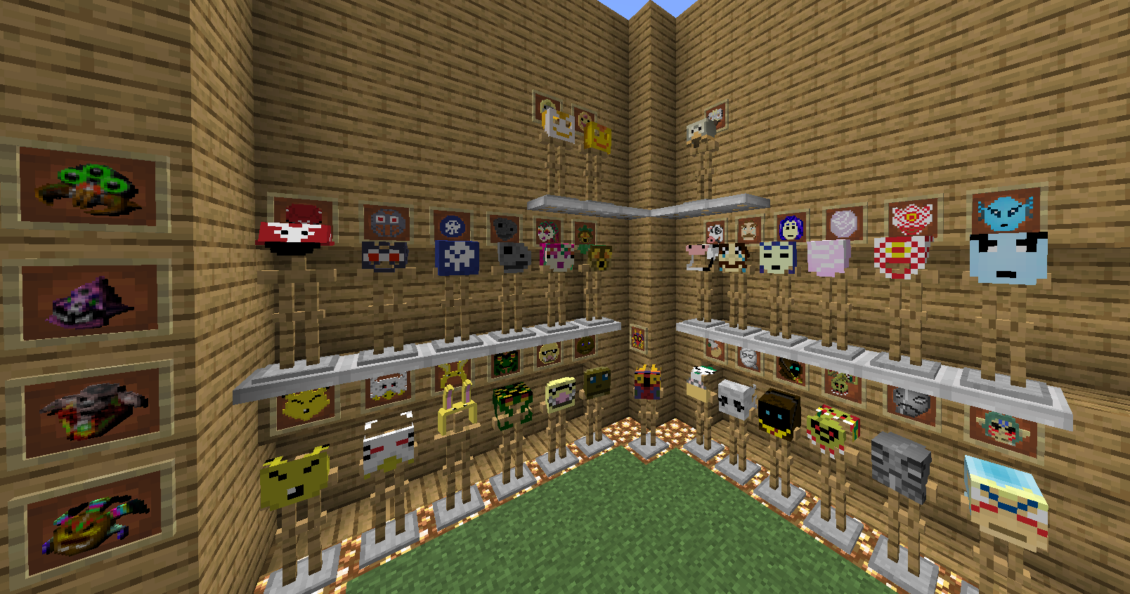 Уникальные маски и броня из мода SupersLegend в Minecraft