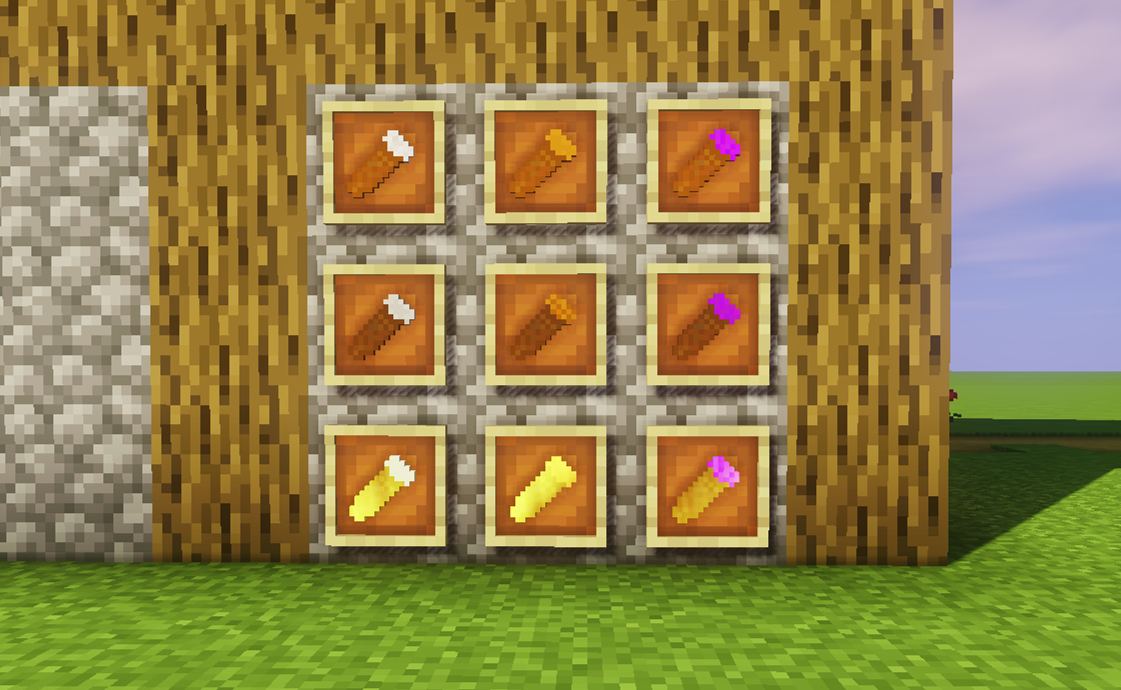 Разные виды картофеля в моде Sweet Potato для Minecraft