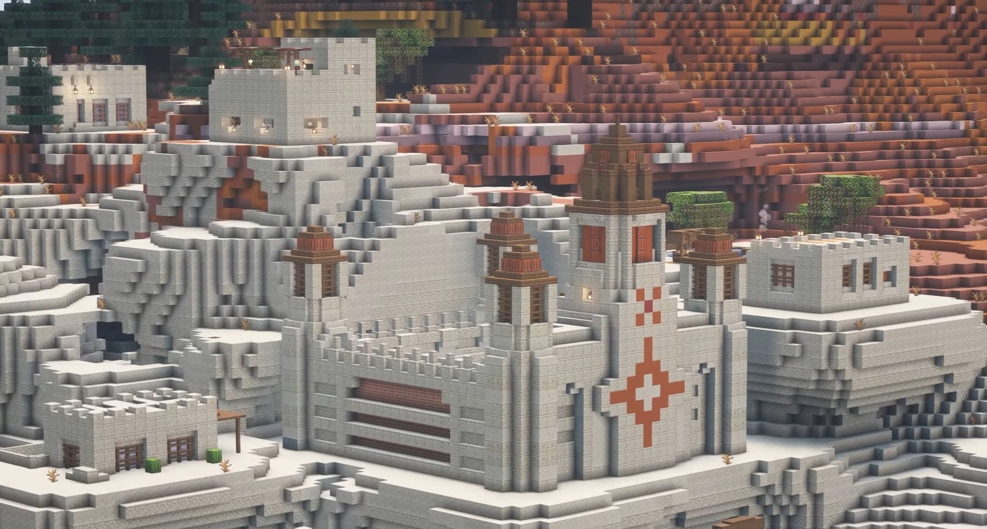 Плавучие острова в Minecraft благодаря Terralith Mod