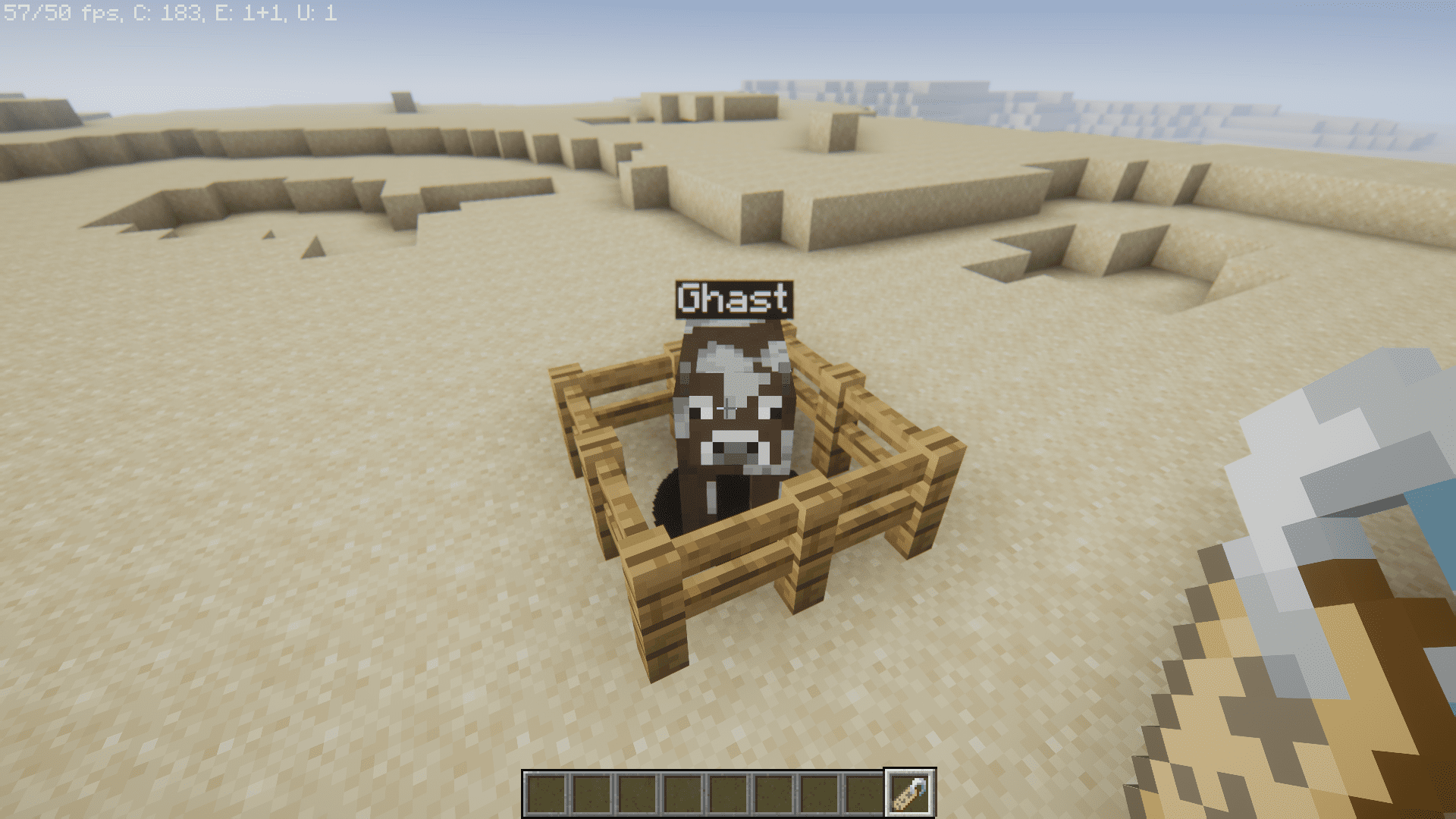 Битва с Гаст-коровой в Minecraft — опасный и динамичный бой
