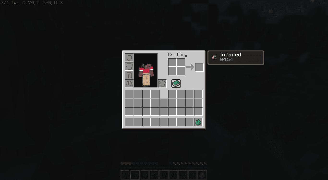 Ночная битва с ордой криперов в моде The Hordes для Minecraft