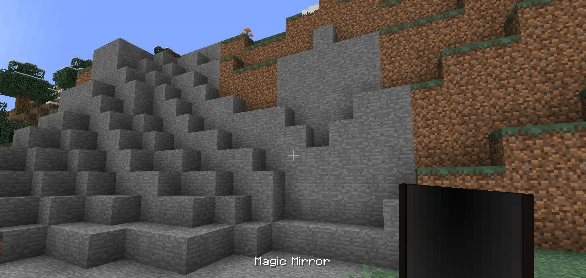 Крафт магического зеркала в Minecraft с использованием алмазов и стекла