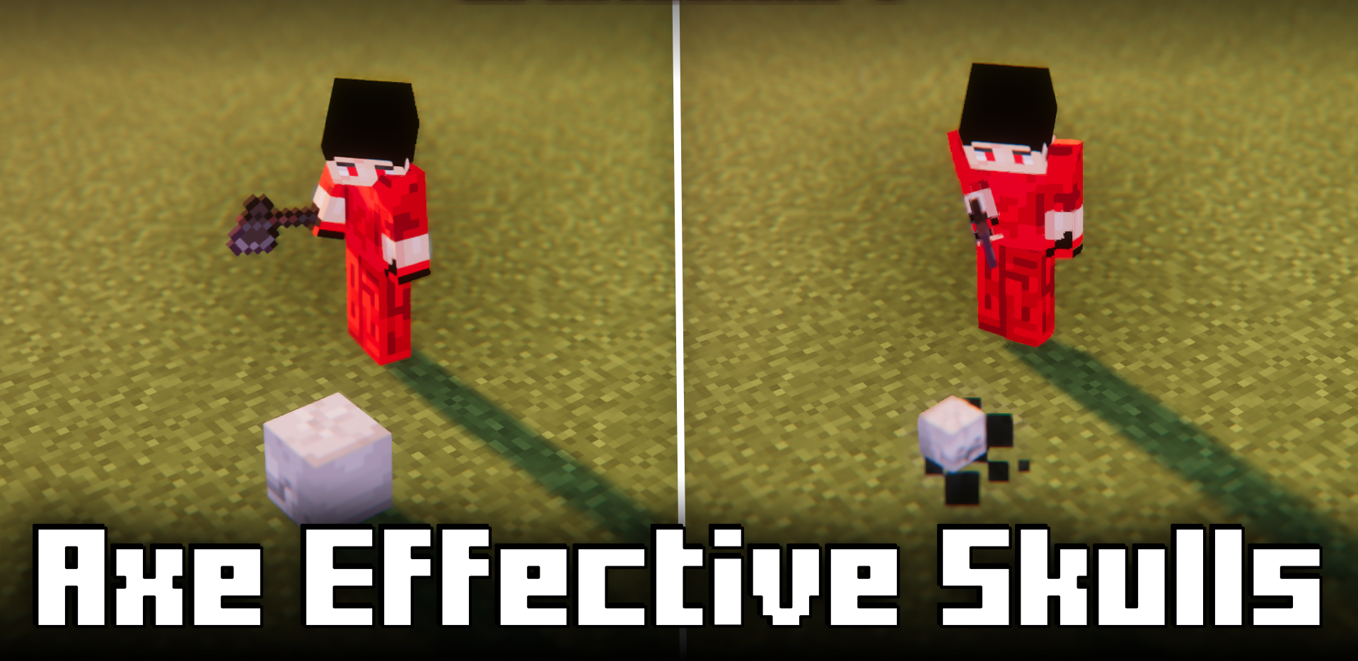 Axe Effective Skulls для Minecraft 1.21.3