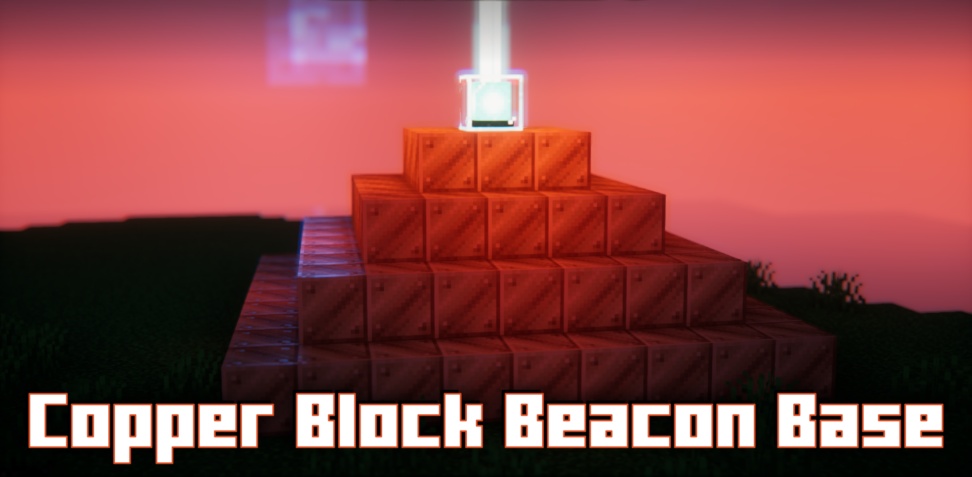 Copper Block Beacon Base для Minecraft 1.21.3