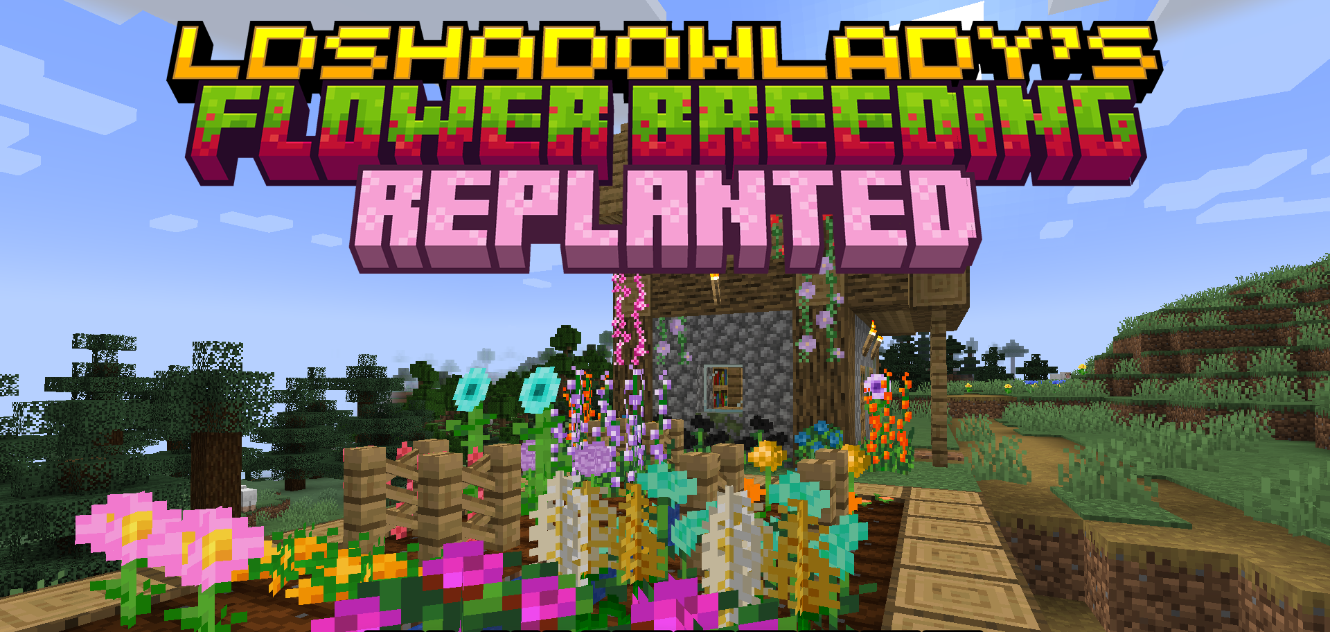 LDShadowLady’s Flower Breeding: Replanted для Minecraft 1.19.4