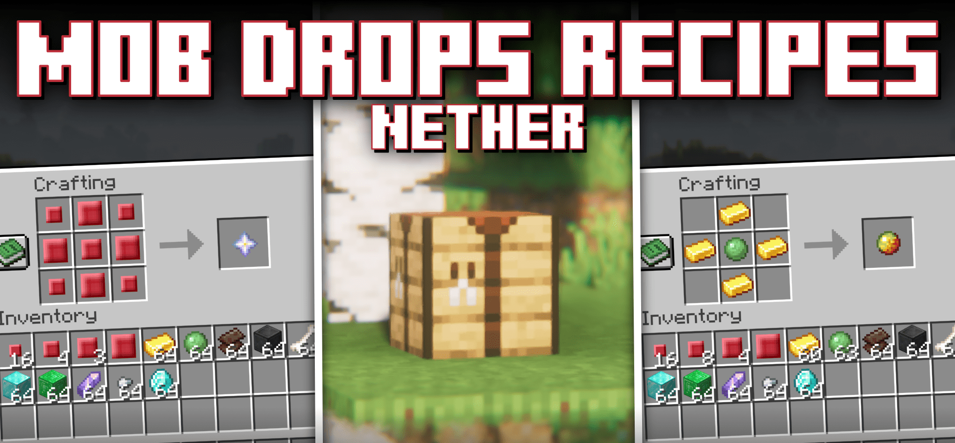 Mob Drops Recipes  1.20.4
