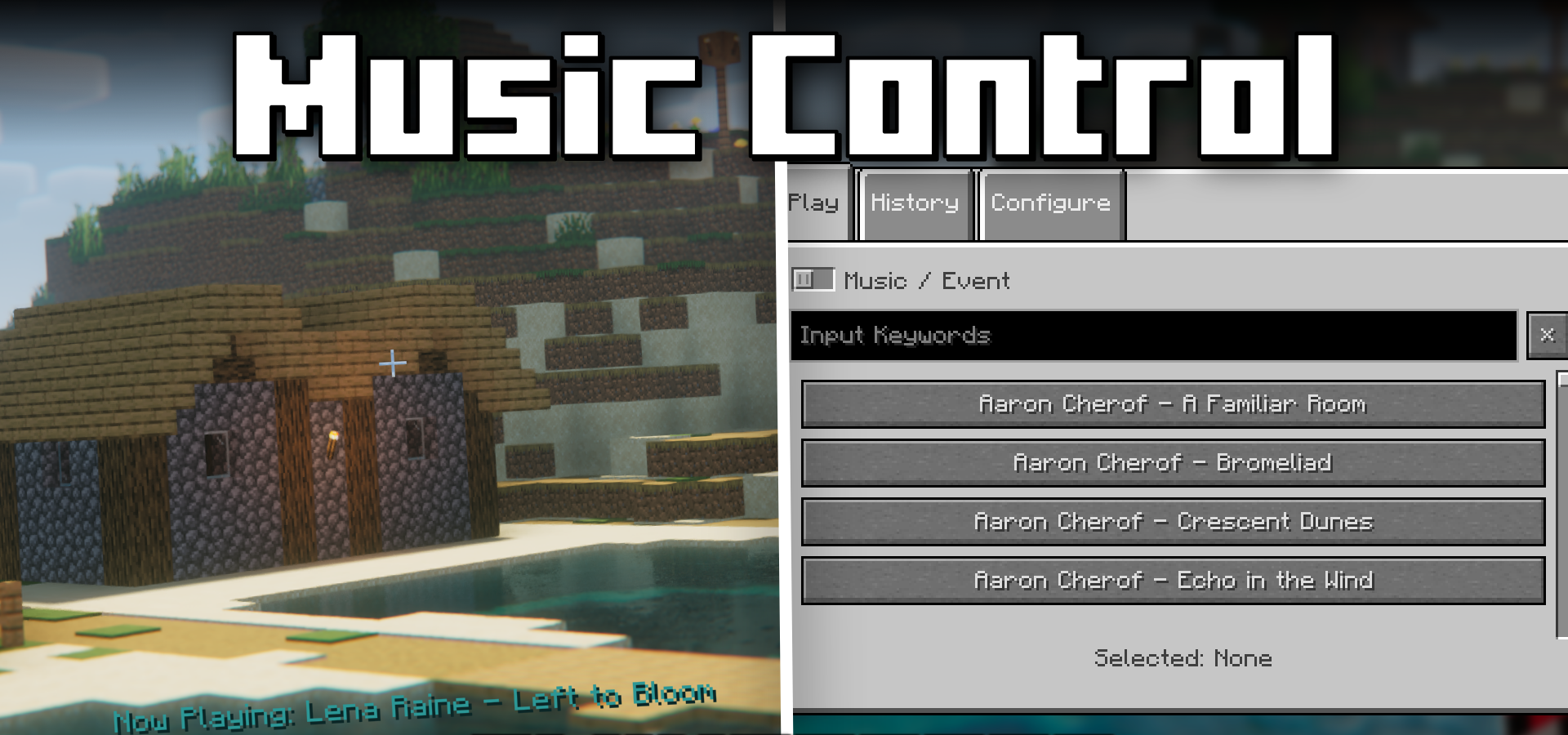 Music Control для Minecraft 1.21.4