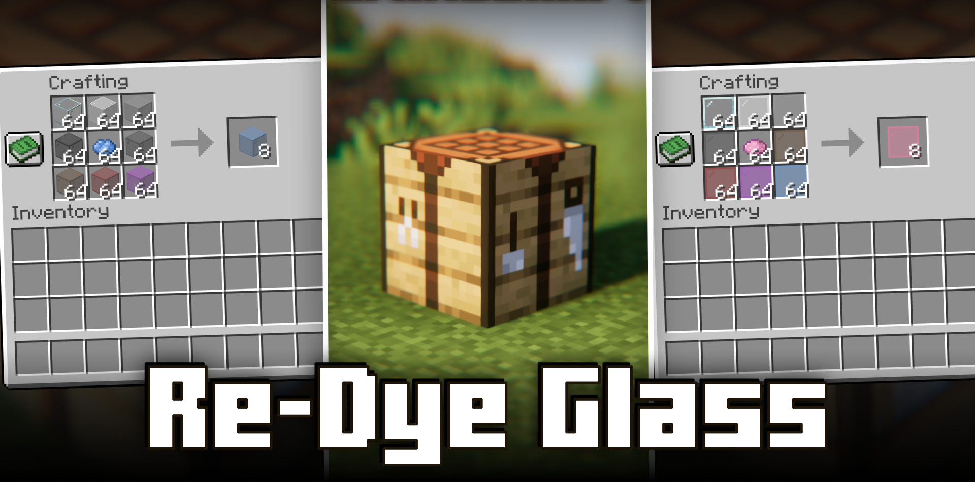 Re-Dye Glass для Minecraft 1.20.6