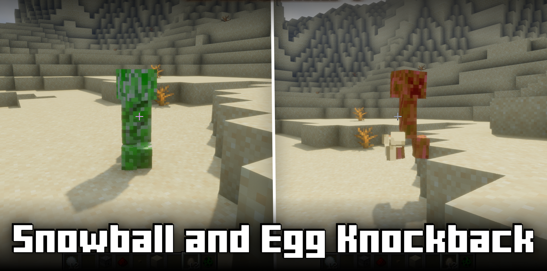 Snowball and Egg Knockback для Minecraft 1.21.5