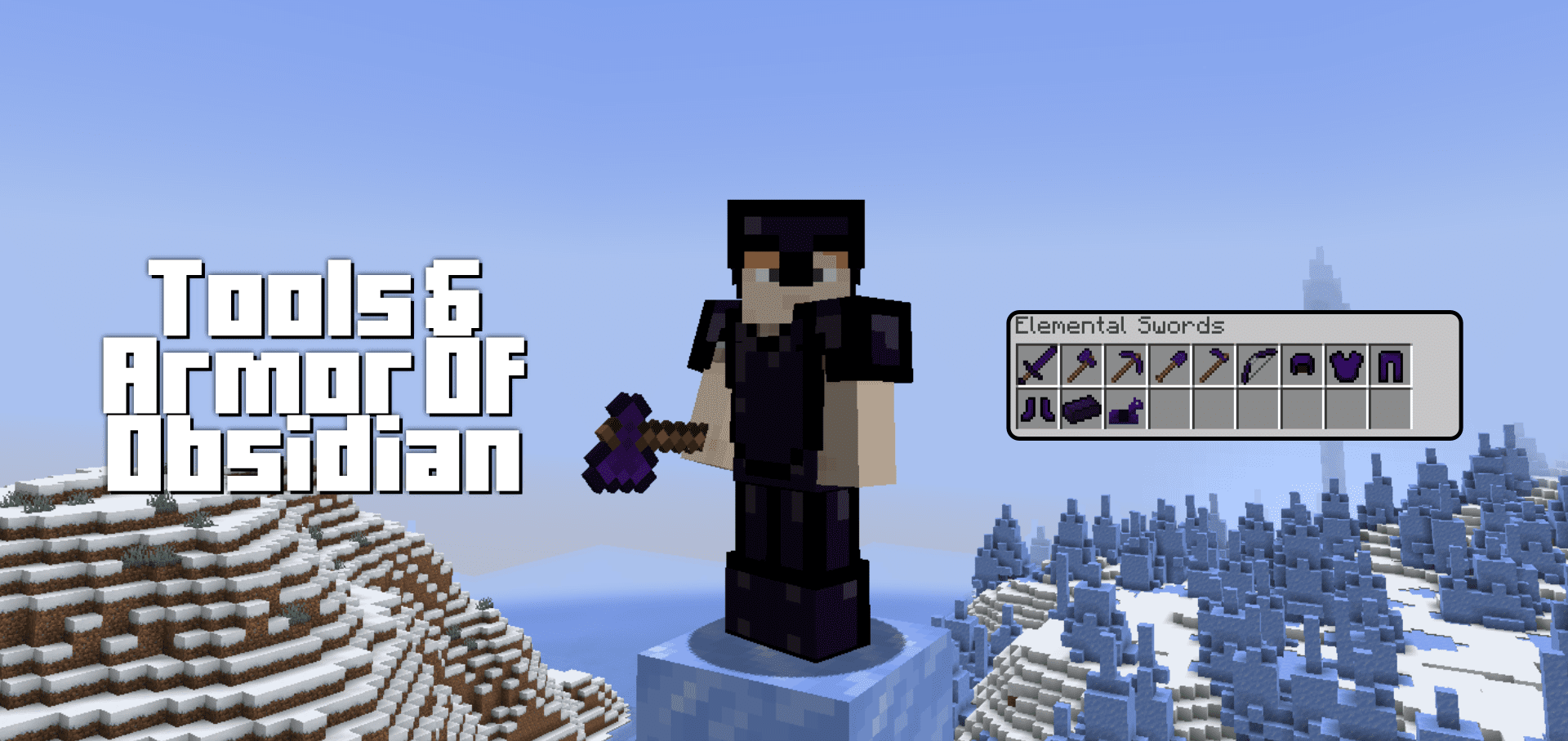 Tools and Armor of Obsidian для Minecraft 1.21.4