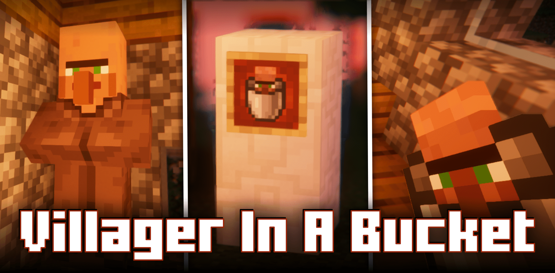 Villager In A Bucket для Minecraft 1.20.6