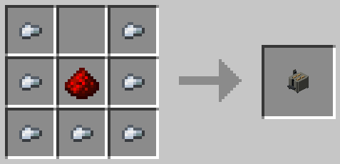 Рецепт тостера в Minecraft с модом Exlines Furniture