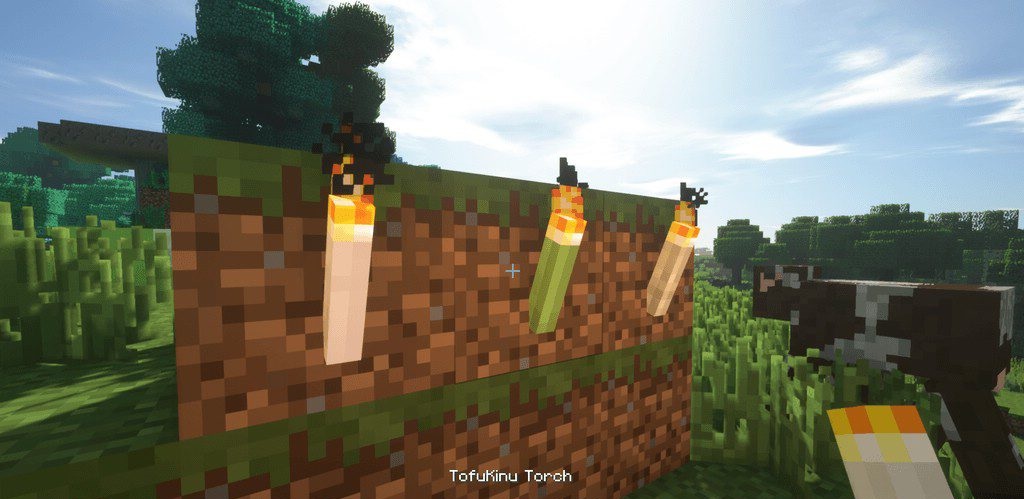 Тофу-ферма в Minecraft с посадками соевых бобов