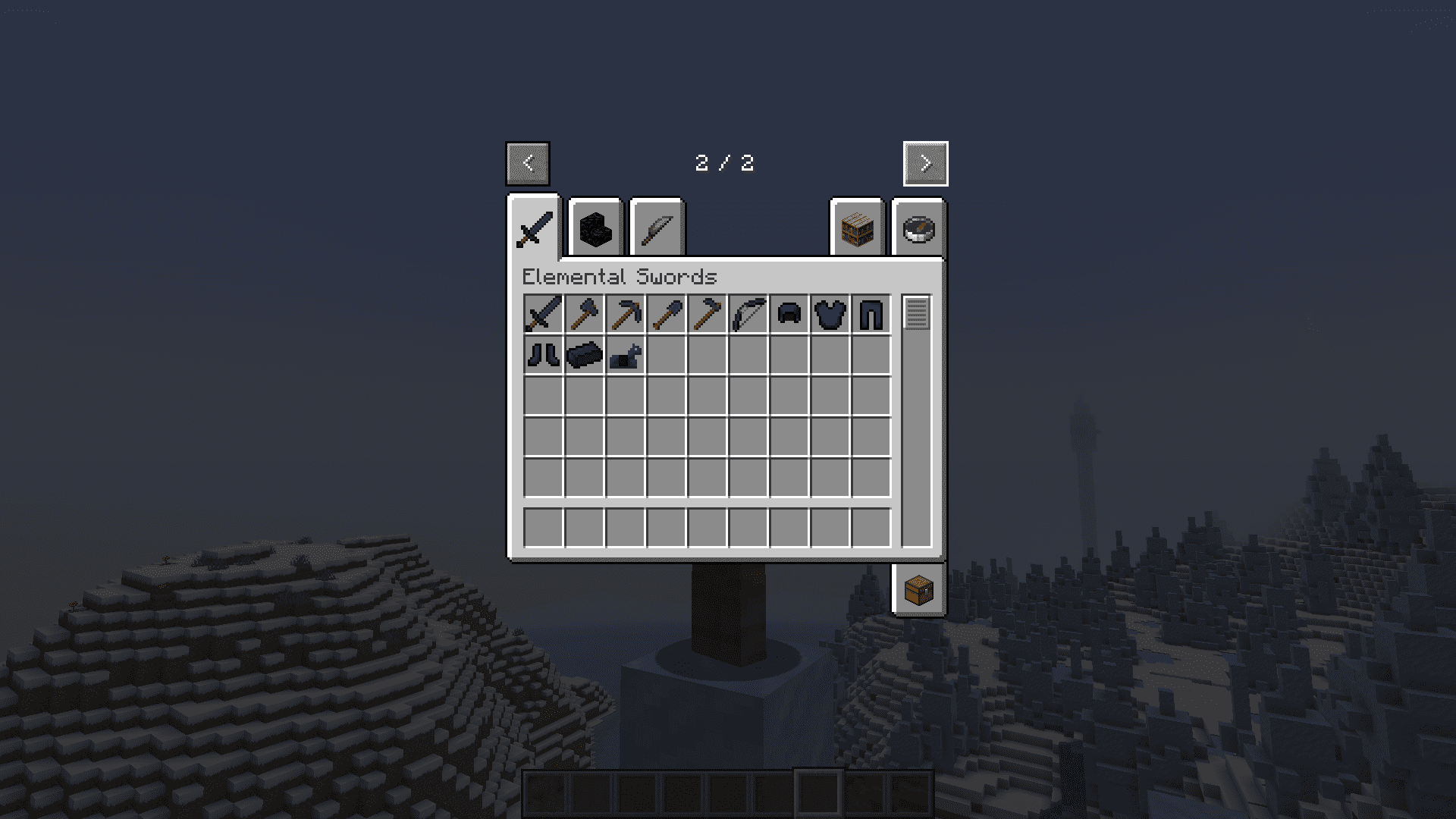 Геймплей с обсидиановыми инструментами в биоме Nether в Minecraft