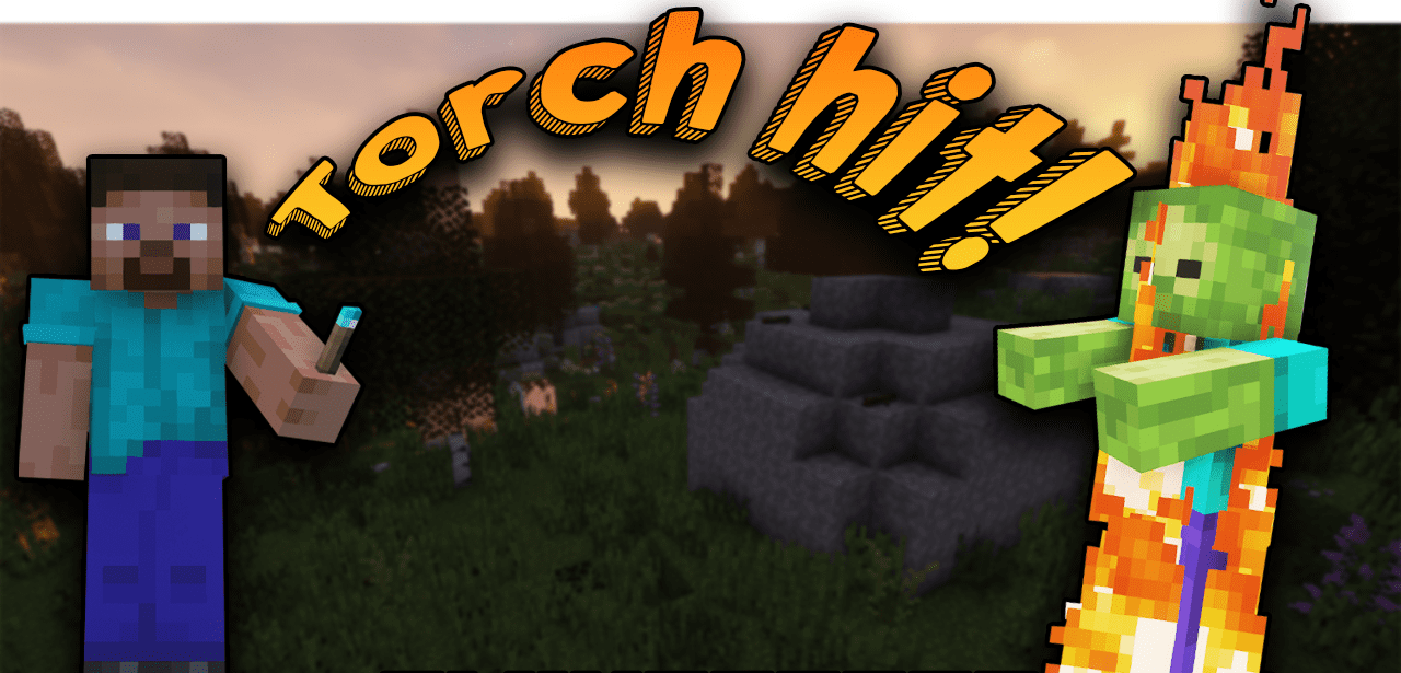 Torch hit для Minecraft 1.21.4