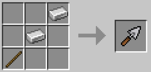 Пример использования шпателя в Minecraft для быстрой постройки